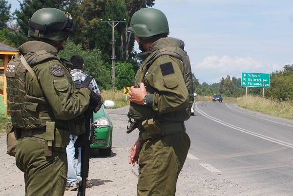 control-de-carabineros-en-la-araucania