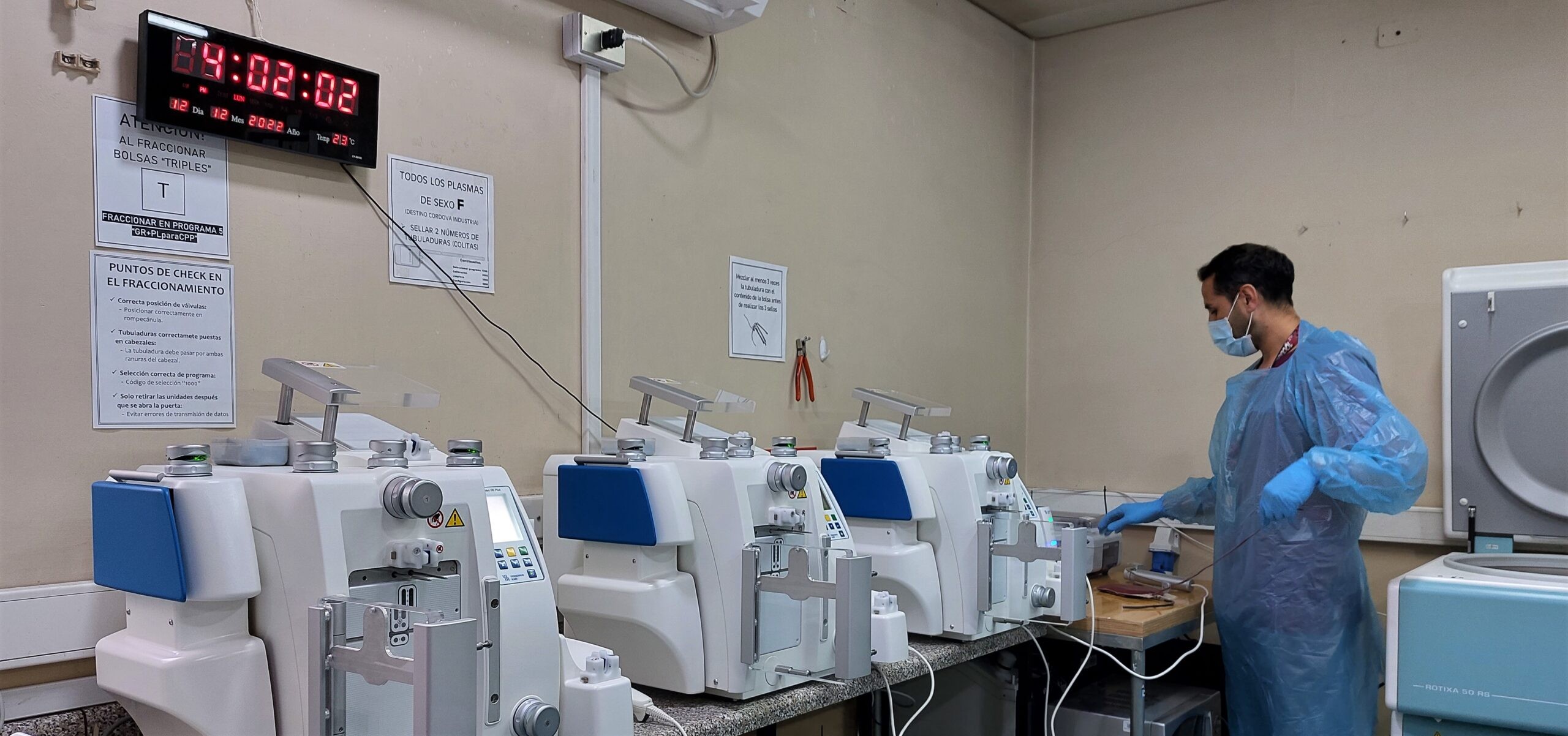 Equipamiento de banco de sangre
