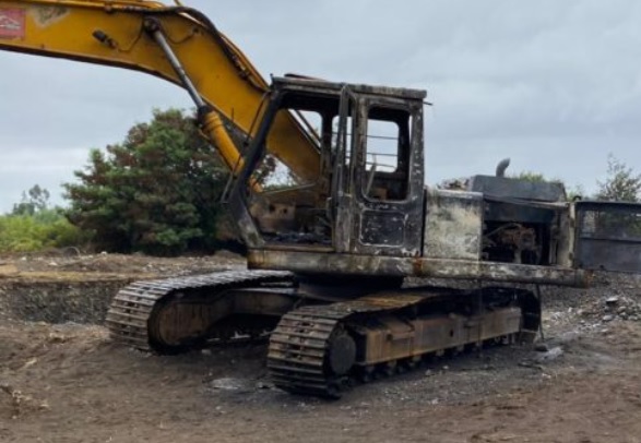  Ataque Incendiario Deja Dos Máquinas Destruidas en Padre Las Casas