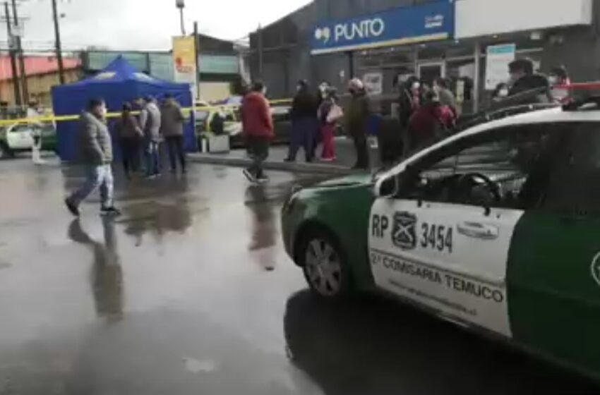  Matan a Hombre Mientras Hacia Fila Para Ocupar Cajero Automático en Temuco