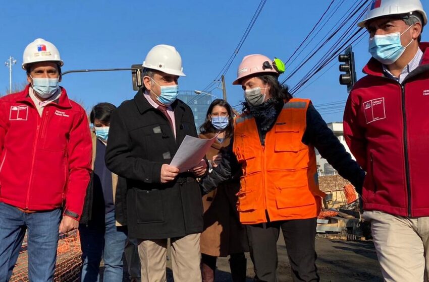  Autoridades inspeccionan avance de obras del plan “Paso a paso Chile se recupera” en Temuco