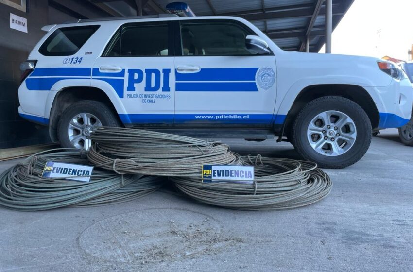  Recuperan más de 800 Kilos de Cables de Cobre Sustraídos en la Provincia de Malleco