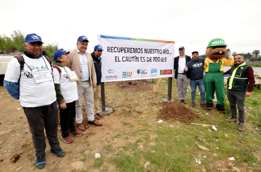  Municipalidad De Temuco y Padre Las Casas Colaboran En Actividad De Limpieza Medioambiental