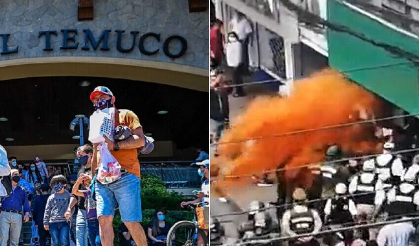  Arrojan Merkén A Los Ojos A Carabineros En Desalojo Del Comercio Ambulante En Temuco