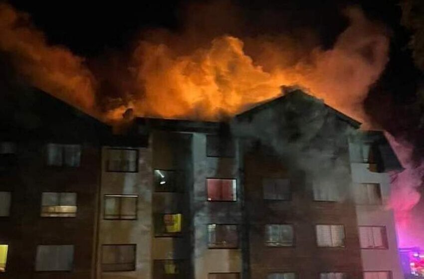  Un Voraz Incendio Afectó Una Torre Del Condominio Suizo En La Ciudad De Pucón