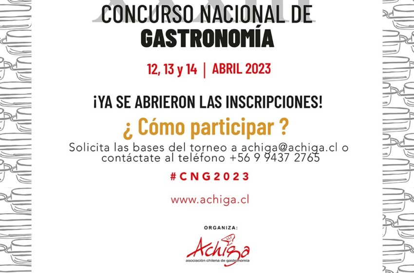  Se Prenden Fogones Y Parrillas: Achiga Abrió Las Inscripciones Para El Concurso Nacional De Gastronomía