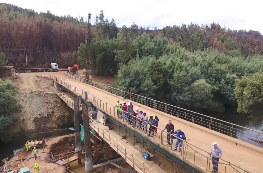  En Lumaco MOP Avanza Con Obras De Reparación De Puente Pellahuen