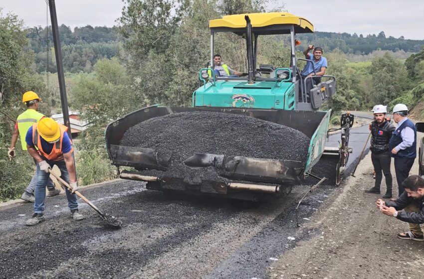  MOP Finaliza A Fines De Abril Obras De Pavimentación De Ruta Las Hortensias-Quecherehue-Colico