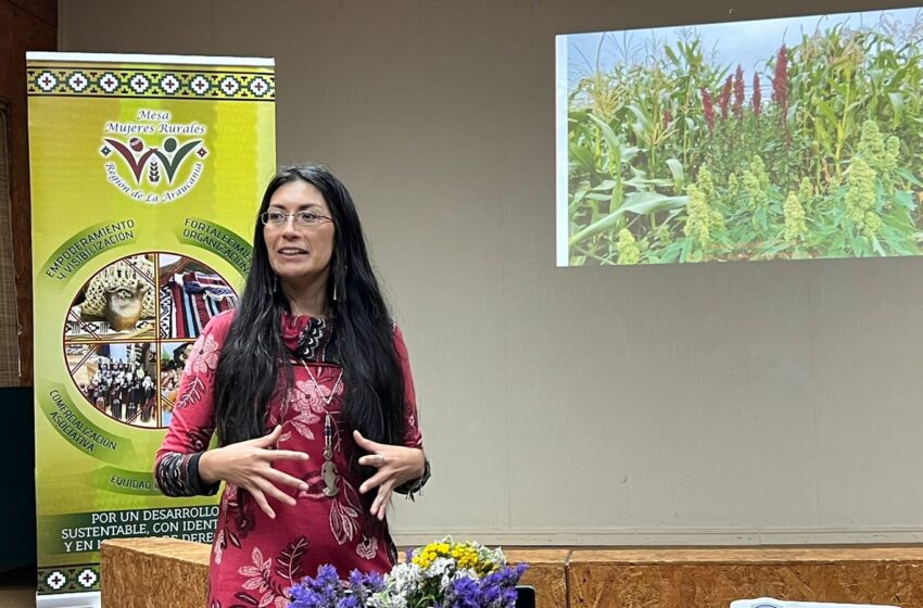  Agricultoras De La Mesa De La Mujer Rural Presentan Programa De Bandas Florales En La Araucanía
