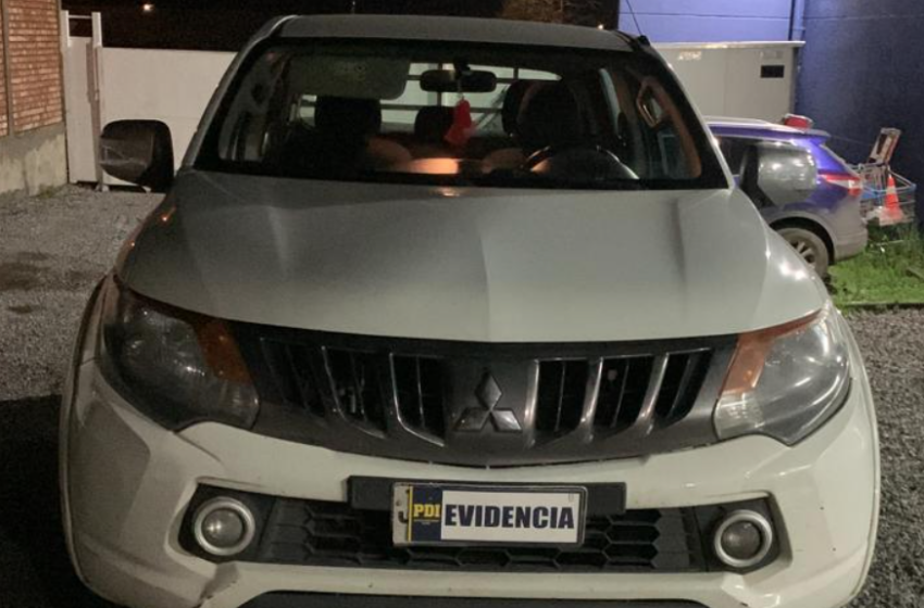  Detenido Queda En Libertad Luego Que PDI Villarrica Recupera Camioneta Robada En Melipilla