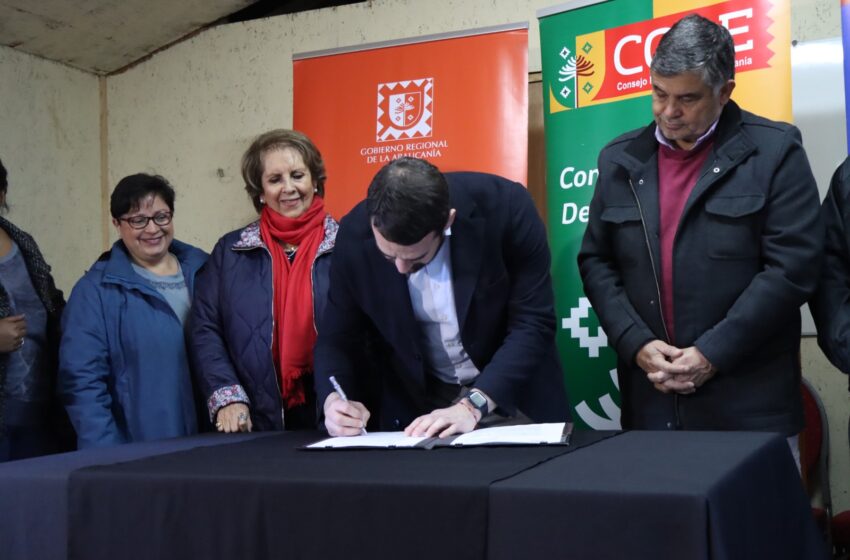  Firman Mensaje Para Construcción APR Que Beneficiará A 1.500 Personas Del Sector Rural De Padre Las Casas