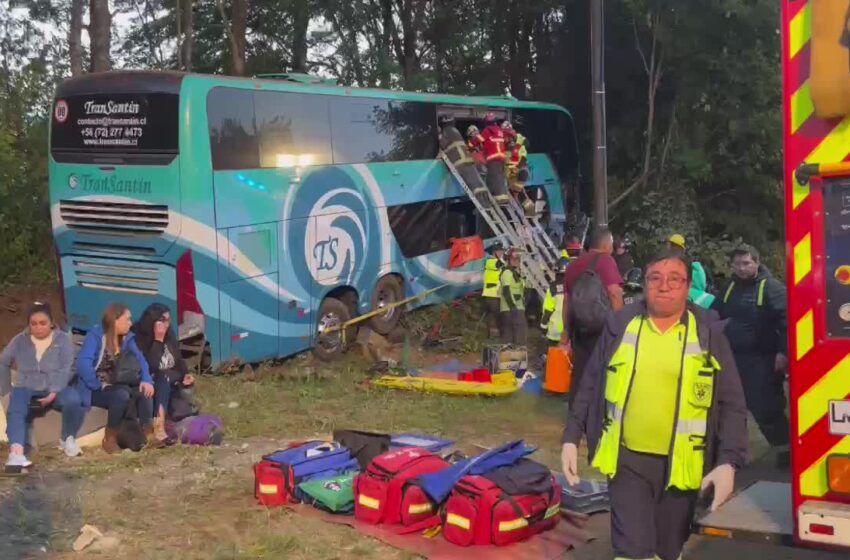  Pasajera Relata Los Momentos Del Accidente De Bus En Gorbea «Desperté Por El Golpe Y Comenzaron Los Gritos»