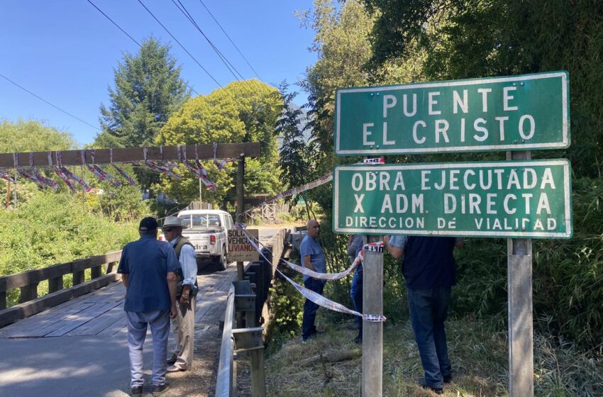  En Caburgua Revisan Estado De Puente “El Cristo” Tras Denuncias Por Deterioro