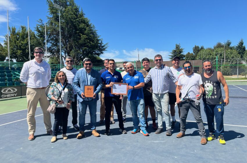  El IND Entregó Reconocimiento Al Club Deportivo De Tenis Parque Estadio De Temuco En Su 10° Aniversario
