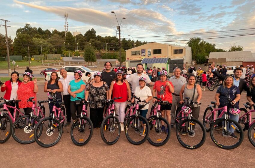  Gobernador Rivas Entregó 100 Bicicletas A Mujeres De Collipulli Del Programa “En Bicicleta Por Malleco” 