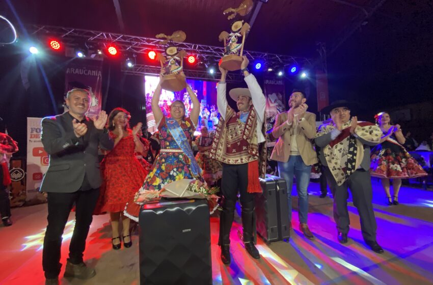  Pucón celebra la coronación de los nuevos campeones regionales de cueca adulto 2024