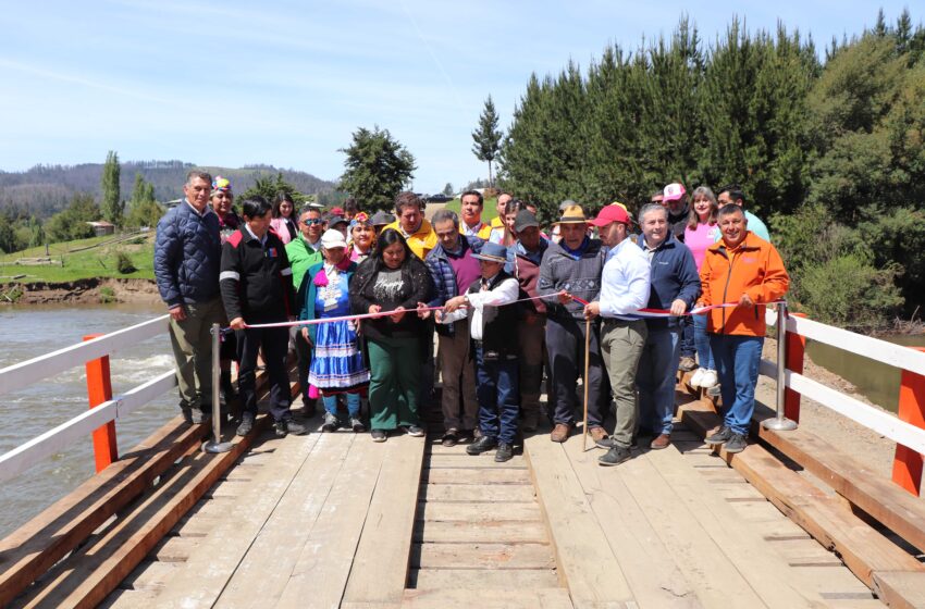  Se inauguraron obras en el Puente Didaico que une a Traiguén y Lumaco