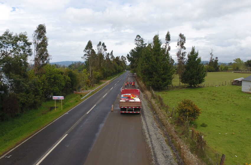  MOP Finaliza Trabajos De Asfaltado De Una Pista Adicional En Faja Valdivia De La Ruta Pitrufquén – Toltén