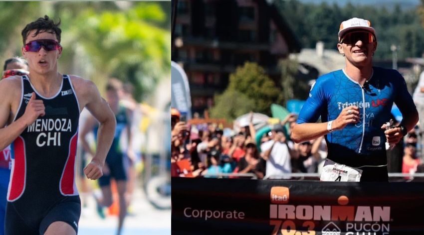  Diego Moya y Mateo Mendoza rompen récord y destacan como los mejores chilenos en el Ironman 70.3 Pucón